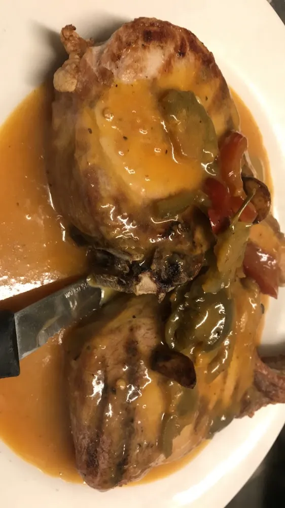 Pork Chops with Hot Cherry Peppers